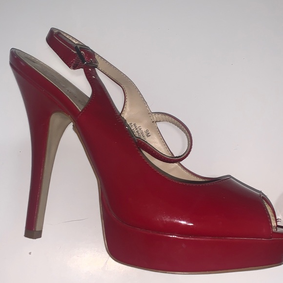 Enzo Angiolini Red Platform Heels ❤️ 👠 - Picture 5 of 12